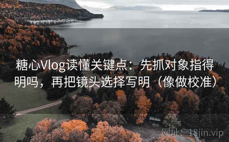 糖心Vlog读懂关键点:先抓对象指得明吗,再把镜头选择写明(像做校准) 糖心Vlog读懂关键点:先抓对象指得明吗,再把镜头选择写明(像做校准)